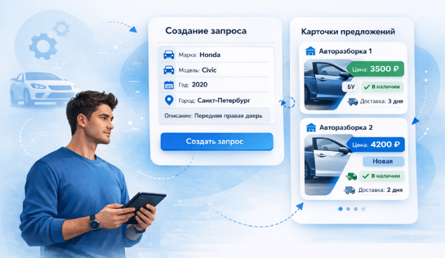 Покупатель запчастей Вортекс